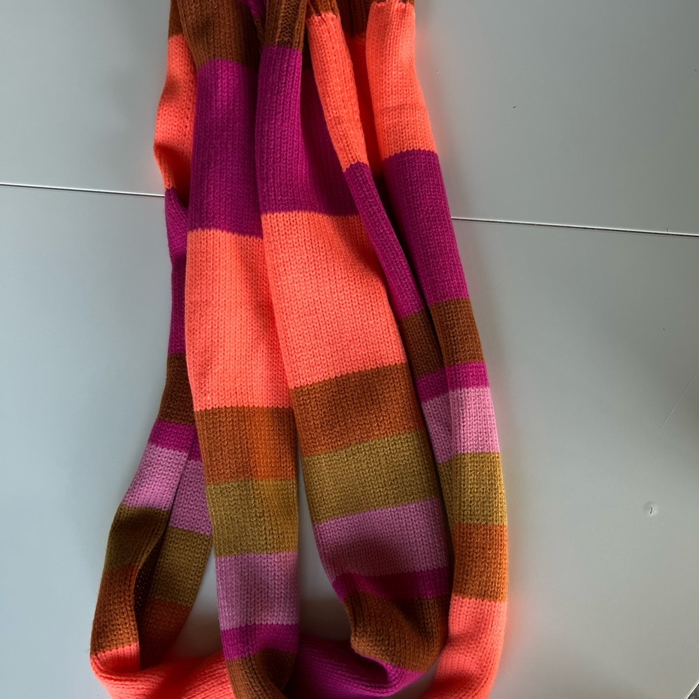 Anthropologie Striped Knit Scarf